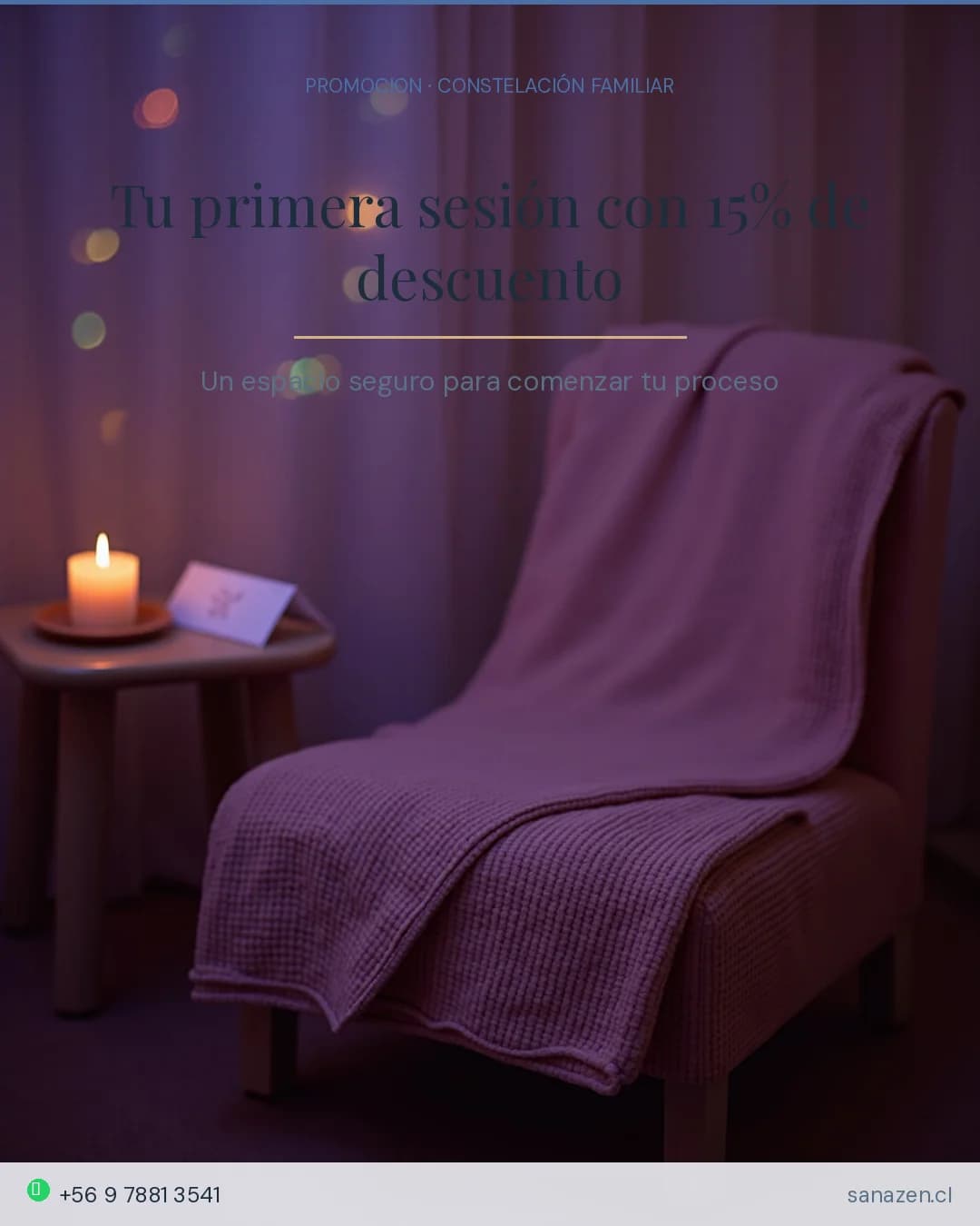 Tu primera sesión con 15% de descuento